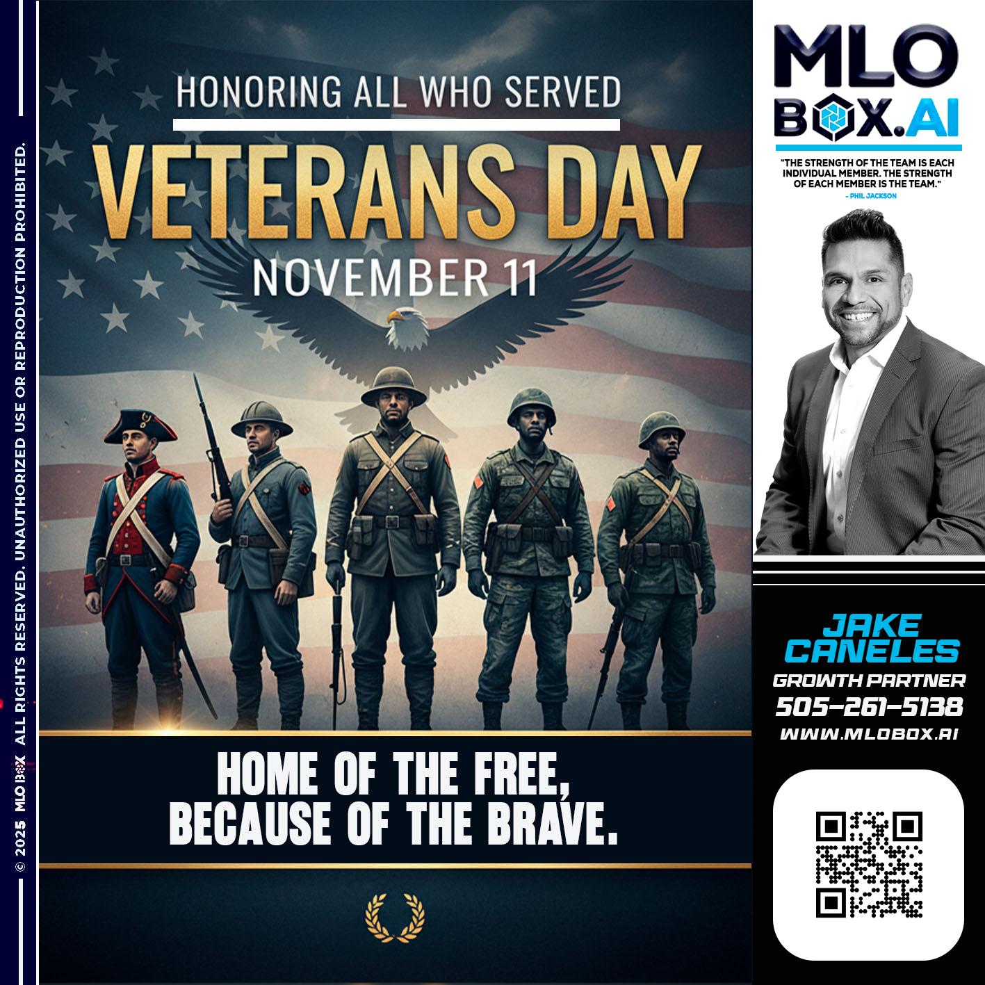 VETERANS DAY - Jake Canales -Senior Loan Originator
