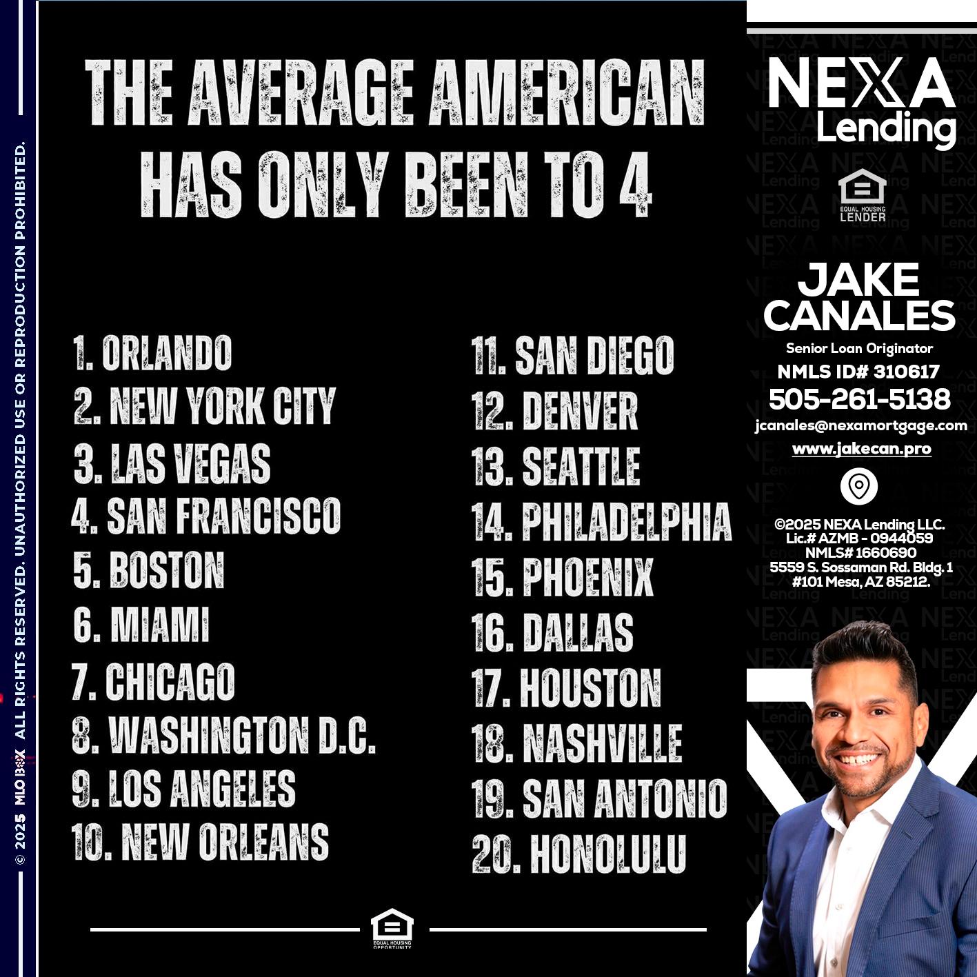 THE AVERAGE AMERICAN - Jake Canales -Senior Loan Originator