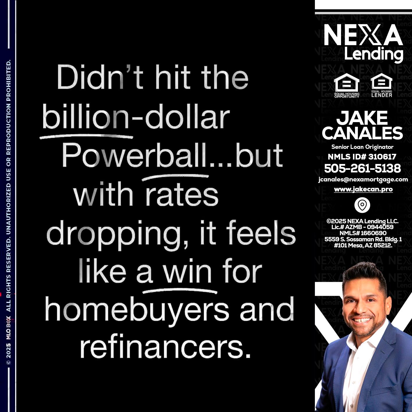 DIDNT HIT - Jake Canales -Senior Loan Originator