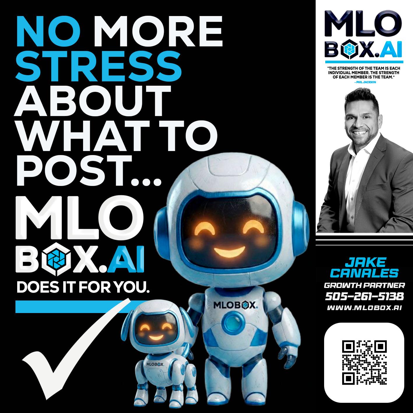 NO MORE STRESS - Jake Canales -Senior Loan Originator