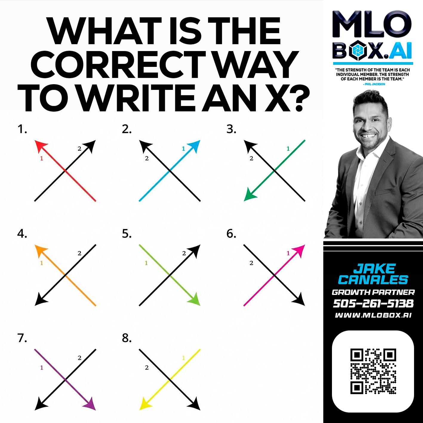 WHAT IS THE CORRECT WAY - Jake Canales -Senior Loan Originator