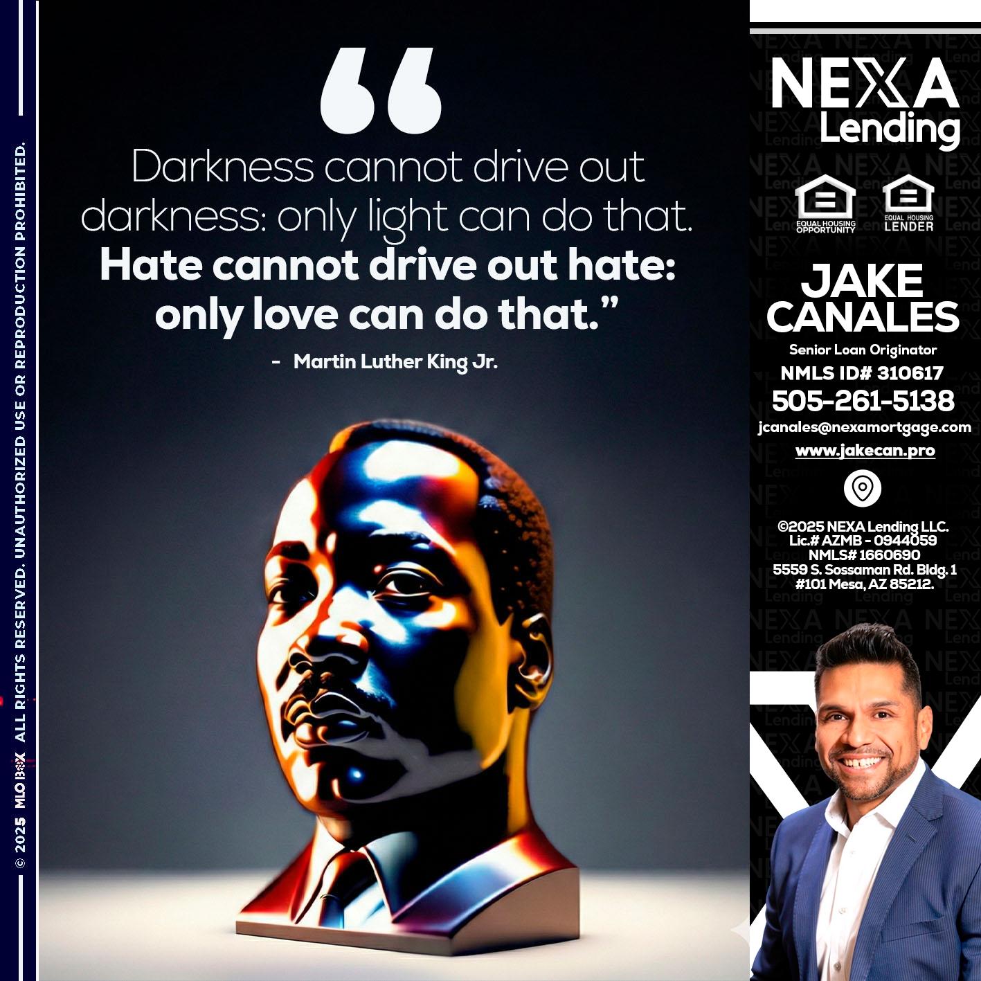 MLK 2026 - Jake Canales -Senior Loan Originator