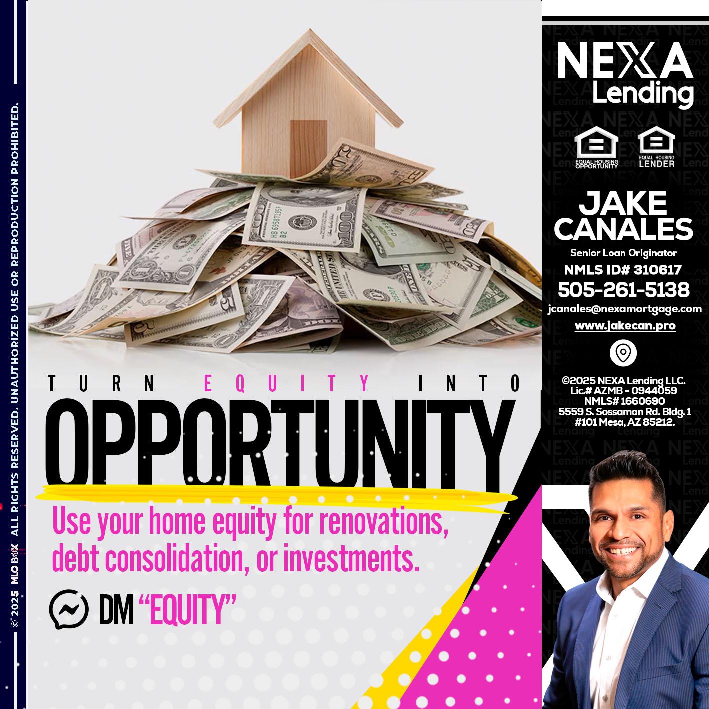 opportunity - Jake Canales -Senior Loan Originator