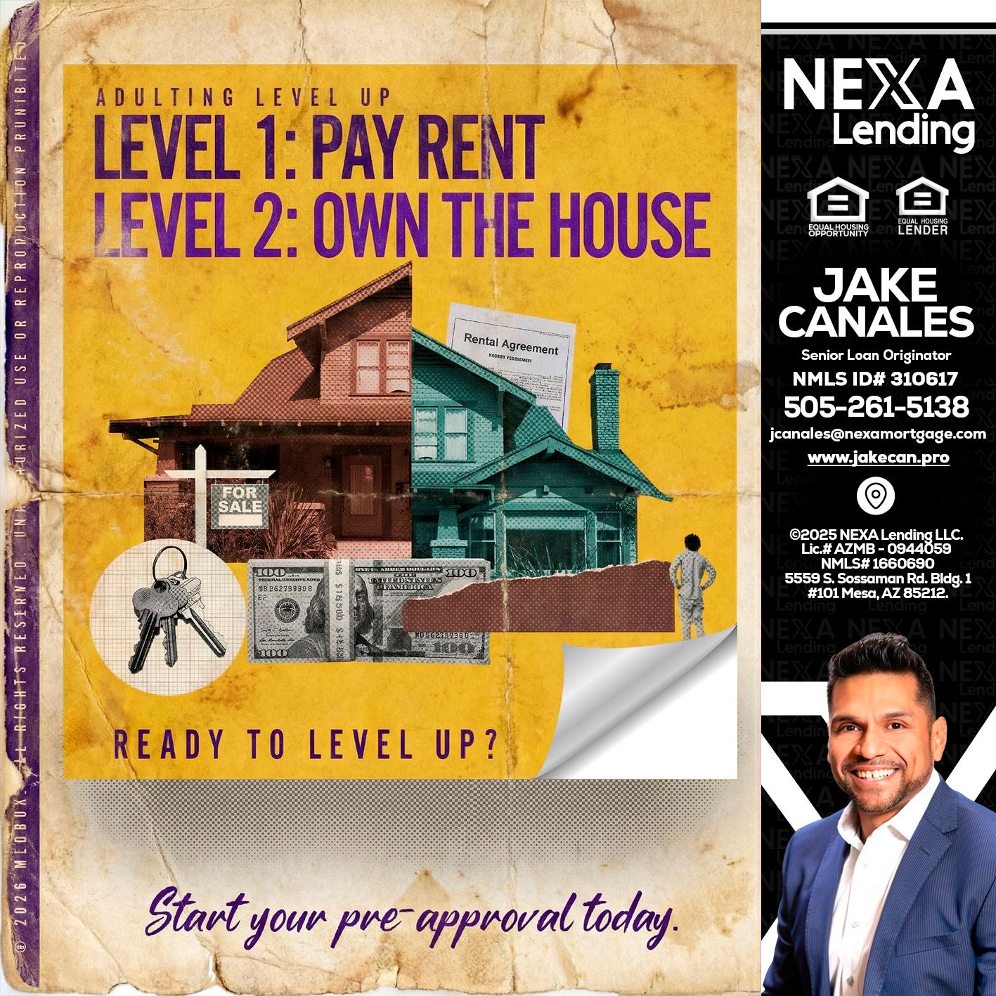 LEVEL 1 - Jake Canales -Senior Loan Originator