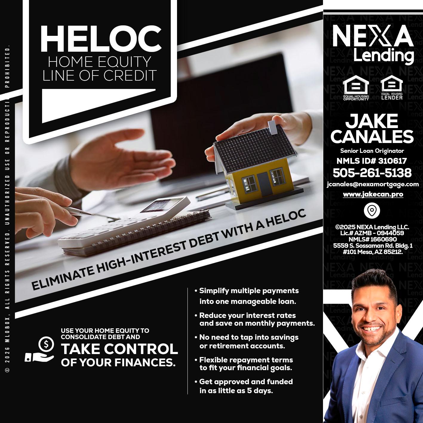 HELOC - Jake Canales -Senior Loan Originator