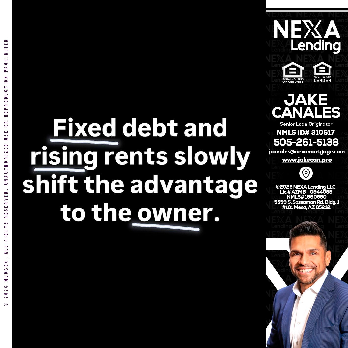 FIXED DEBT - Jake Canales -Senior Loan Originator