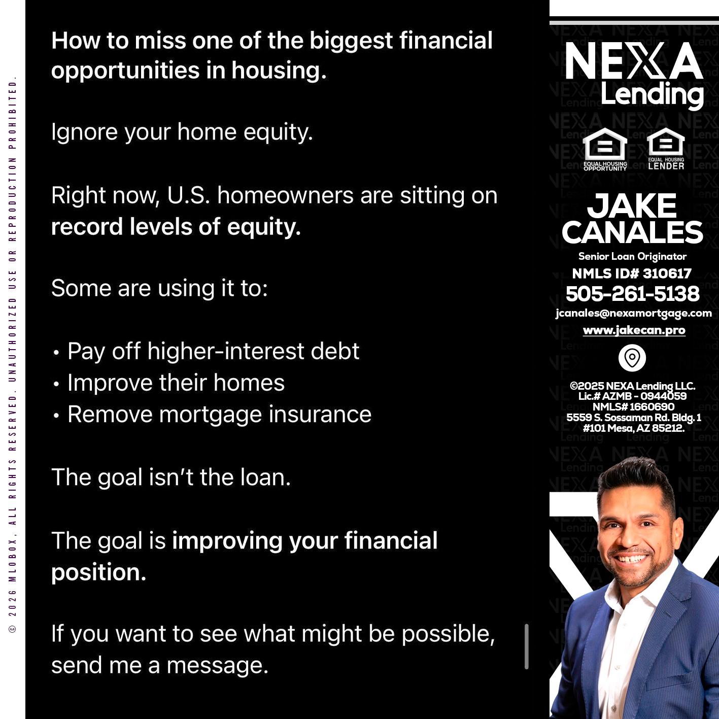 how to miss - Jake Canales -Senior Loan Originator