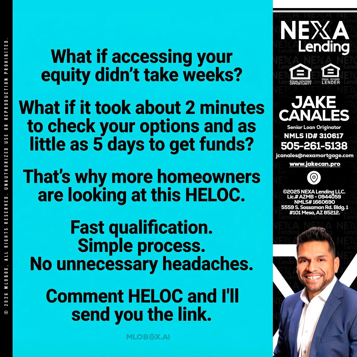 what if - Jake Canales -Senior Loan Originator