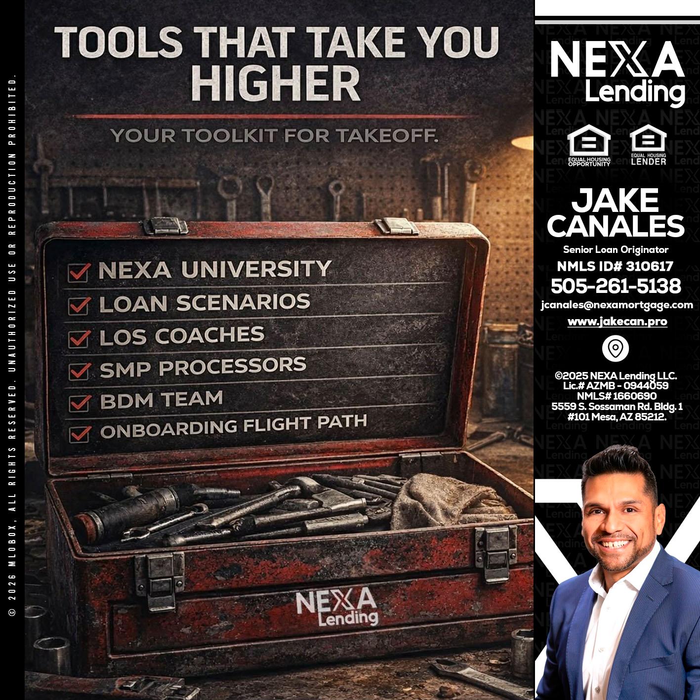 TOOLS THAT - Jake Canales -Senior Loan Originator