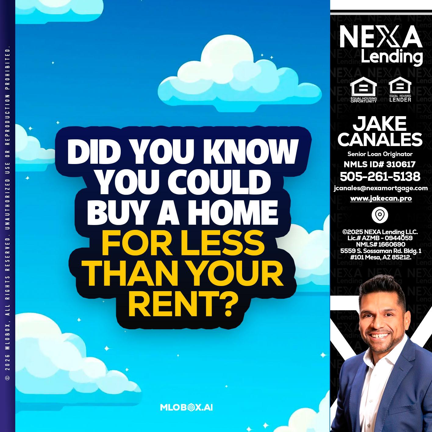 DID YOU KNOW - Jake Canales -Senior Loan Originator