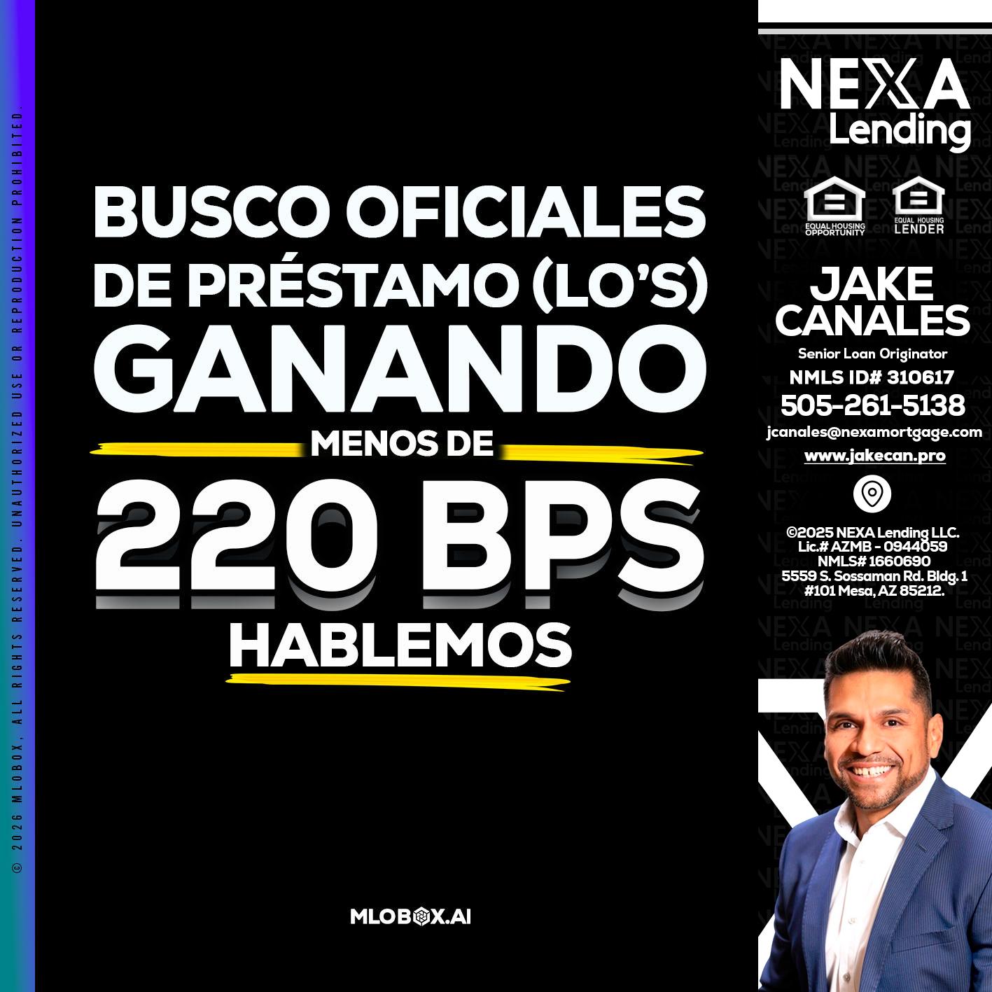 BUSCO OFICIALES - Jake Canales -Senior Loan Originator