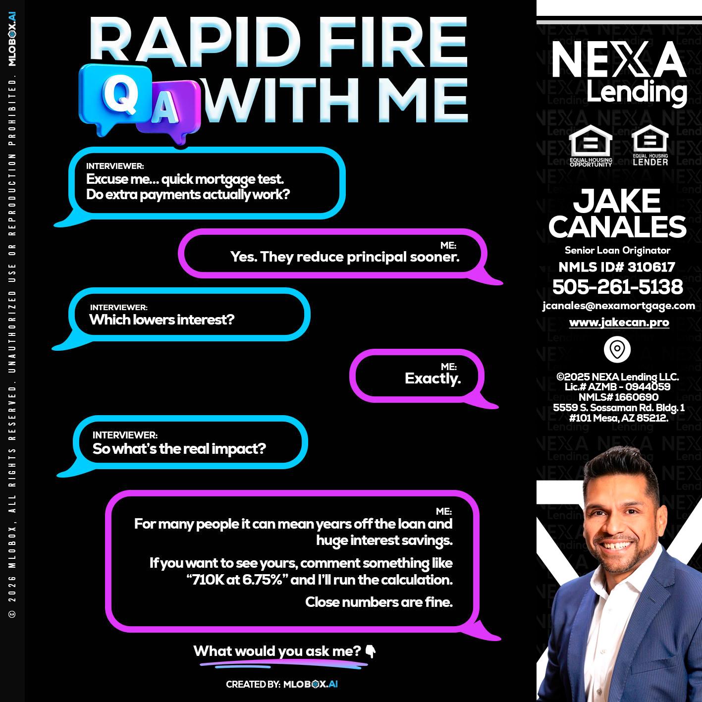 RAPID QA - Jake Canales -Senior Loan Originator