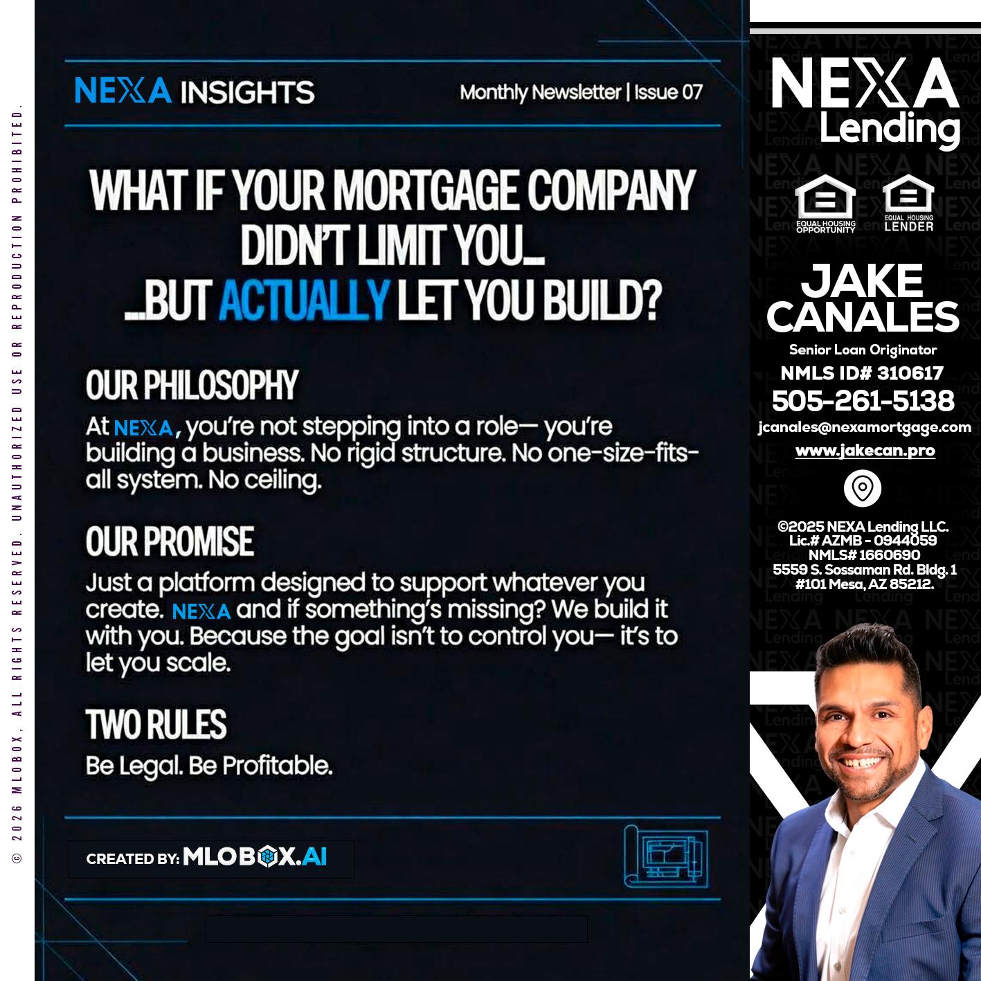 NEXA INSIGHTS - Jake Canales -Senior Loan Originator