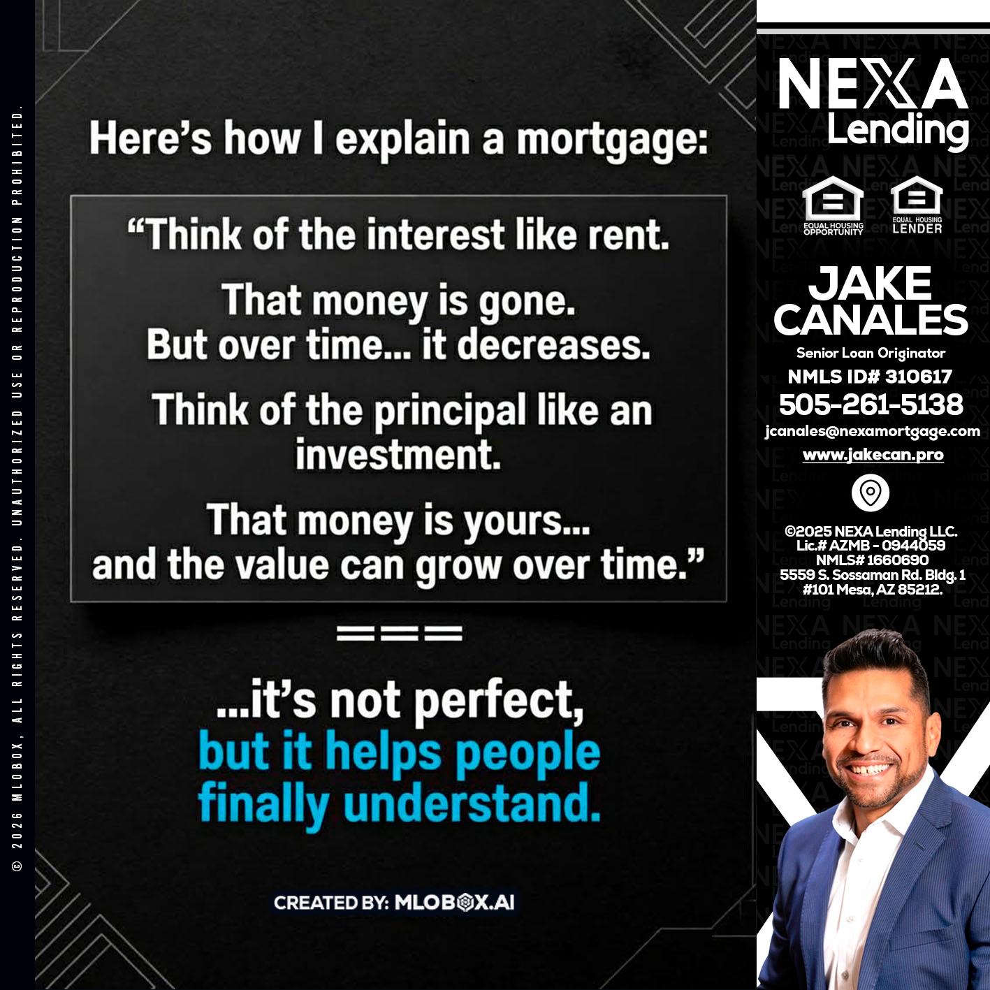HERES NOW - Jake Canales -Senior Loan Originator