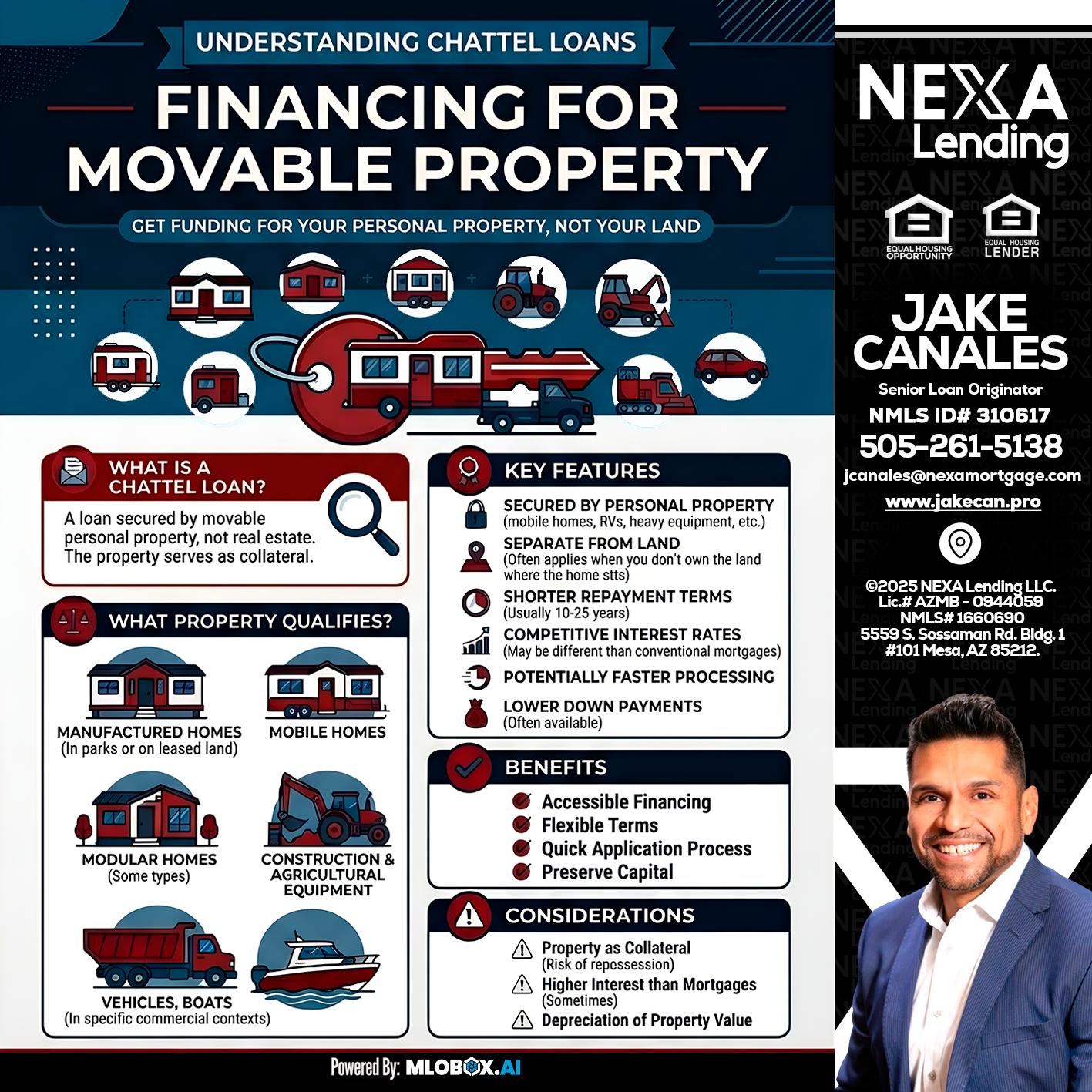 Chattel Loans - Jake Canales -Senior Loan Originator