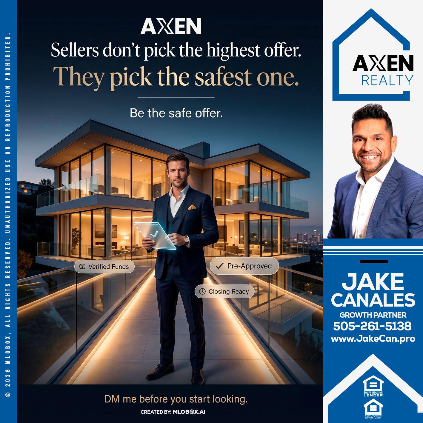 seller's don't pick - Jake Canales -Senior Loan Originator