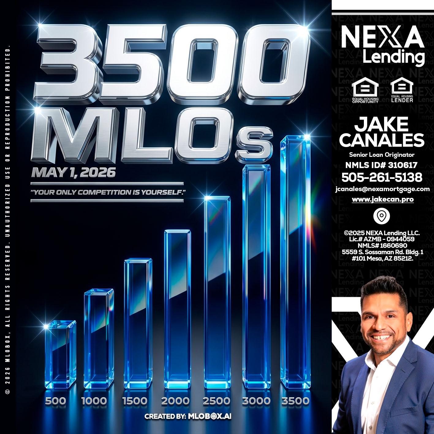 3500 MLOs - Jake Canales -Senior Loan Originator