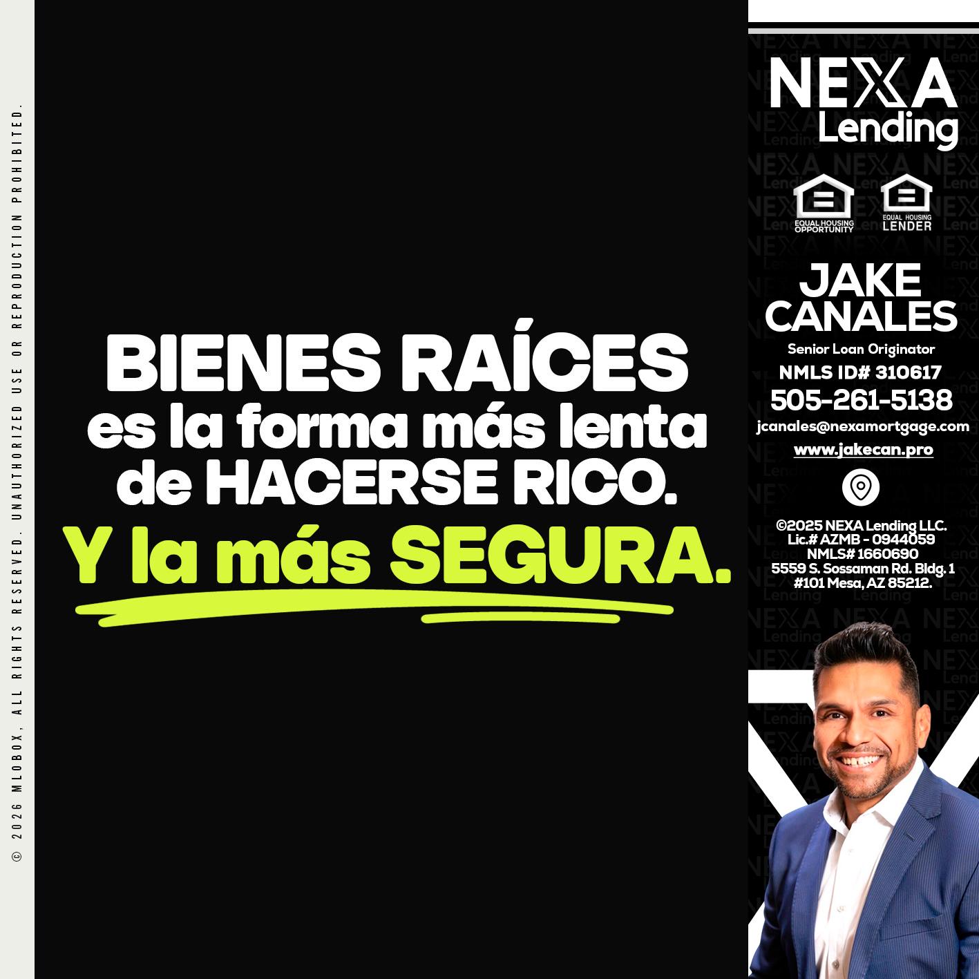 bienes raíces - Jake Canales -Senior Loan Originator