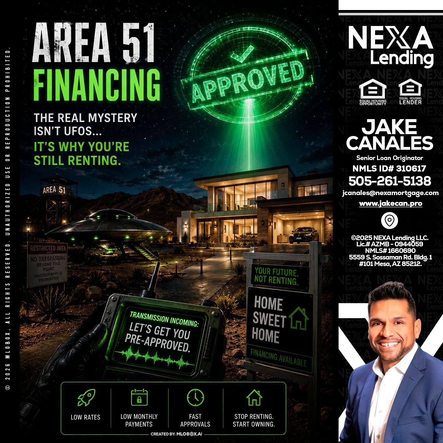 AREA 51 - Jake Canales -Senior Loan Originator