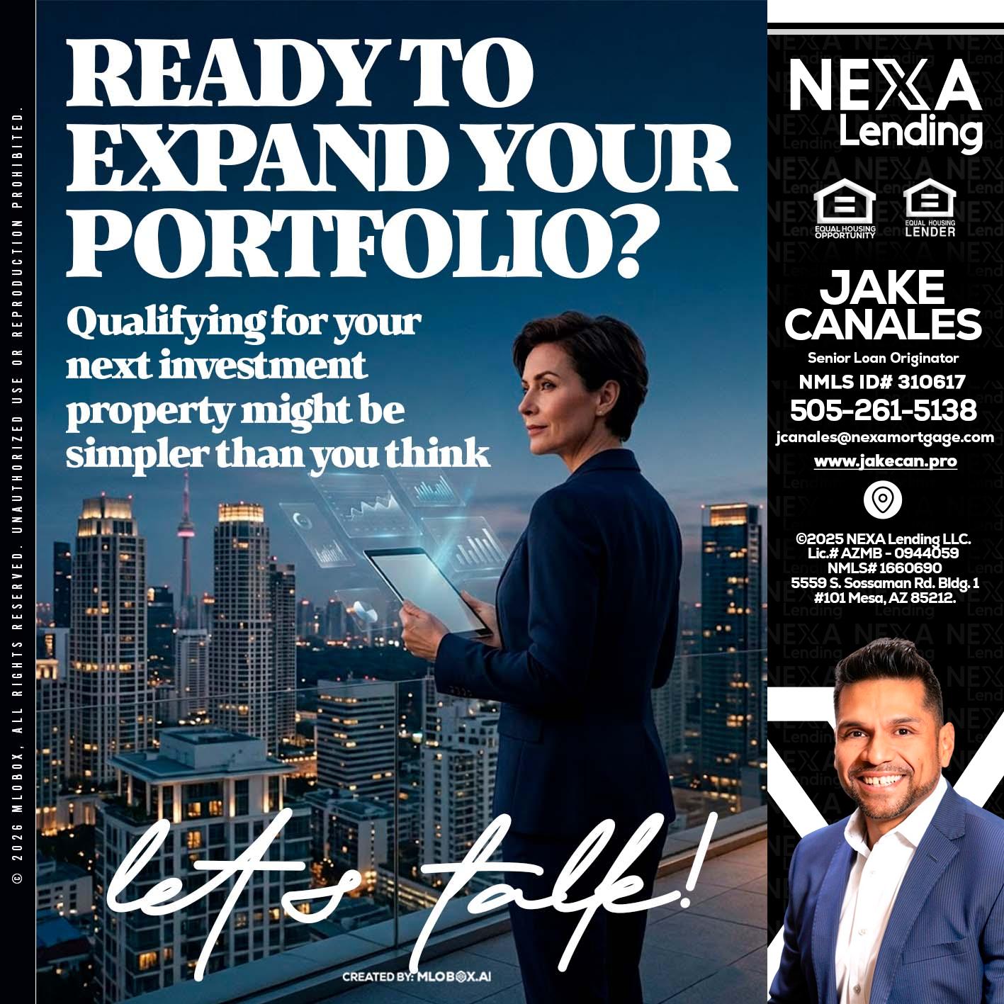 READY TO EXPAND - Jake Canales -Senior Loan Originator