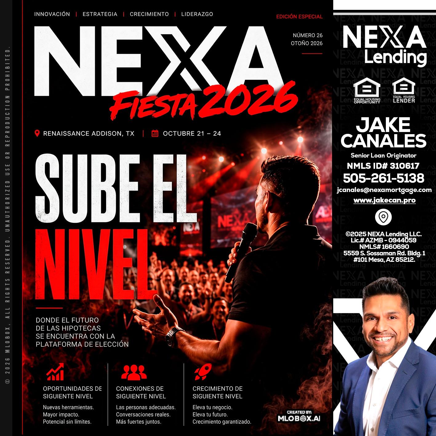 NEXA fiesta 2026 - Jake Canales -Senior Loan Originator