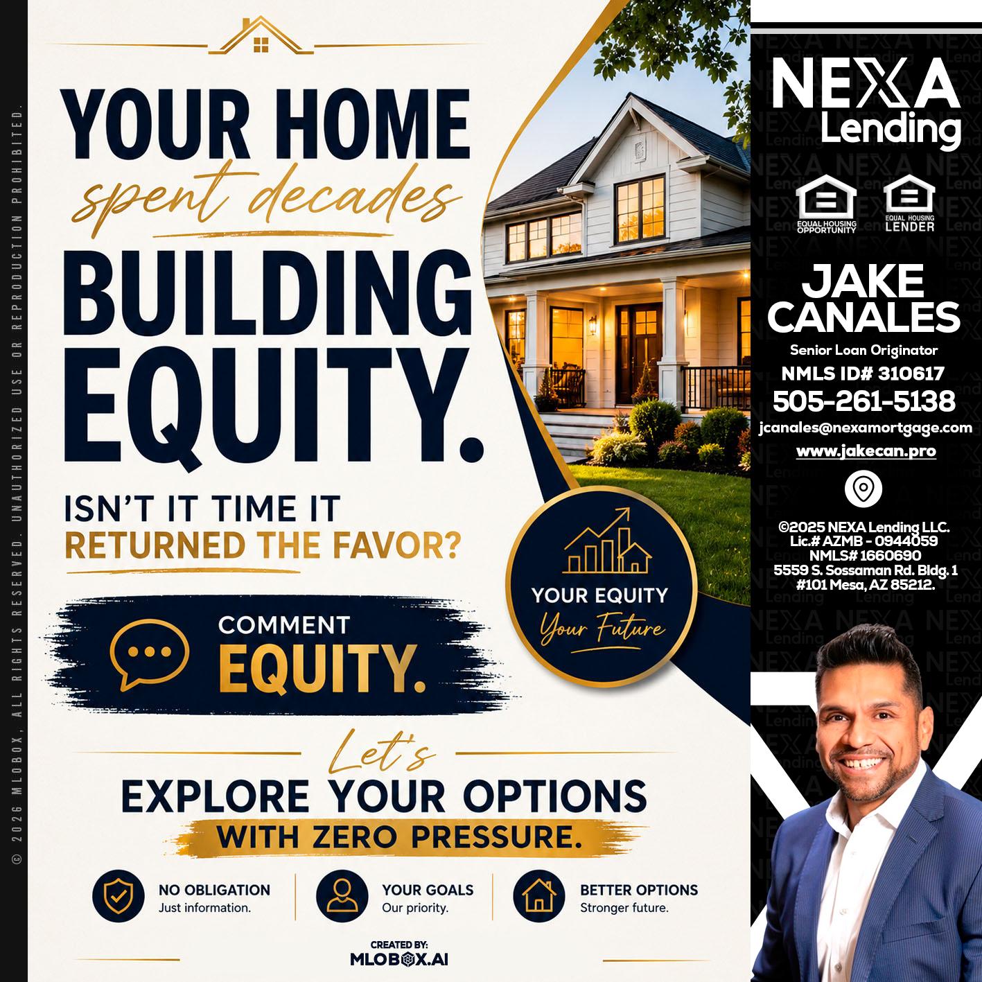 building equity - Jake Canales -Senior Loan Originator