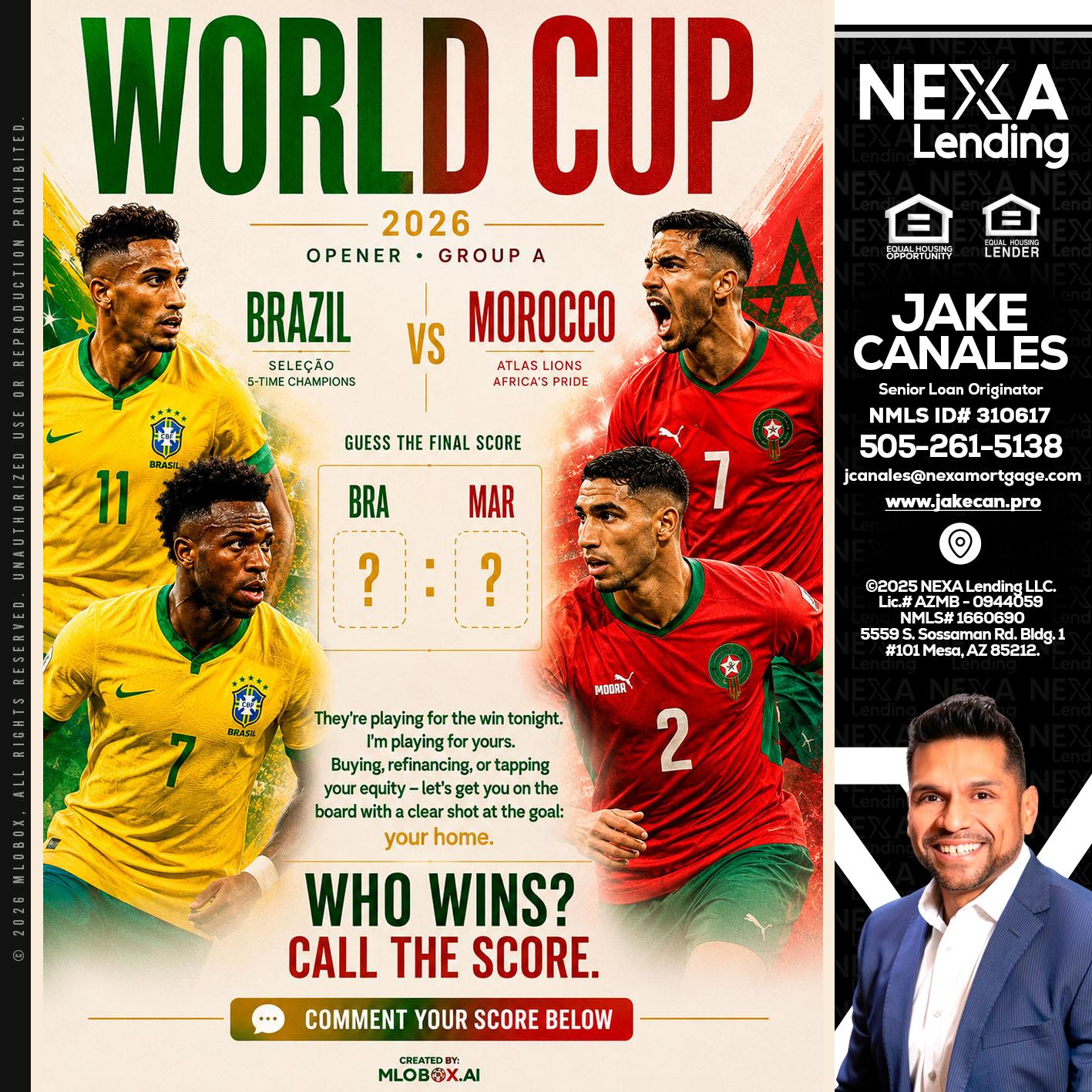 WORLD CUP - Jake Canales -Senior Loan Originator