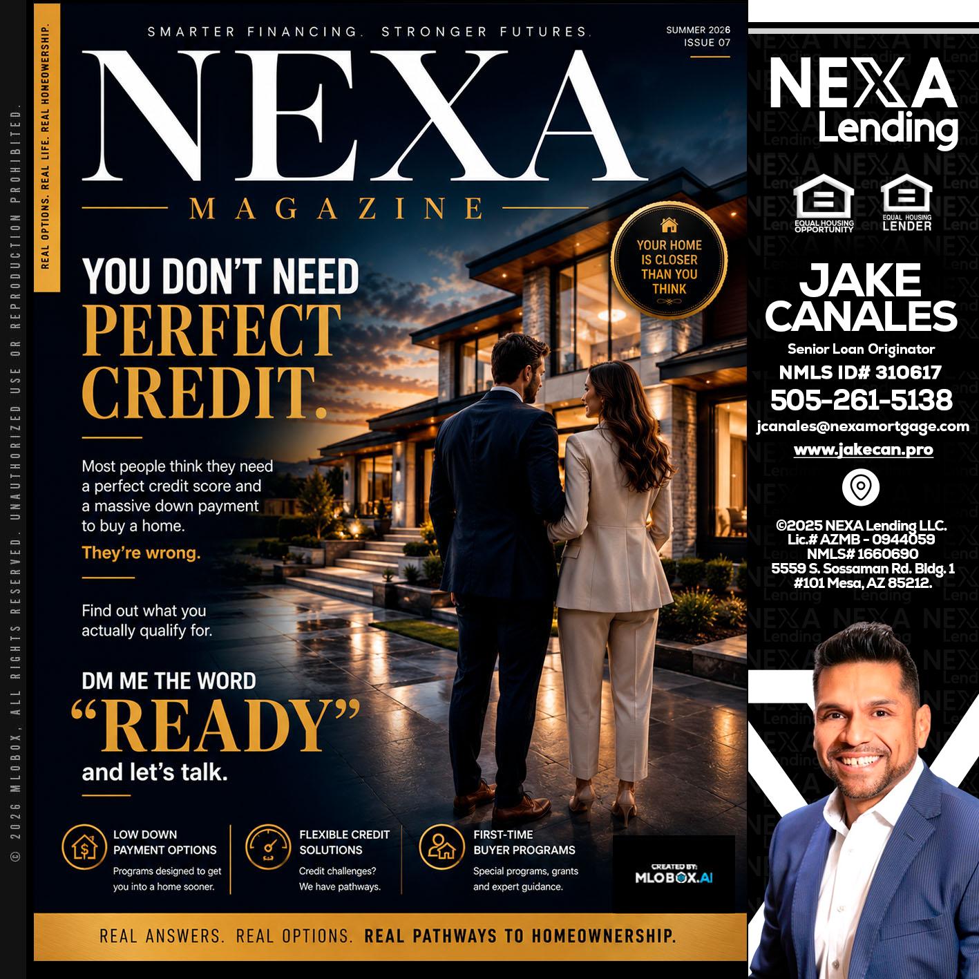 NEXA MAGAZINE - Jake Canales -Senior Loan Originator
