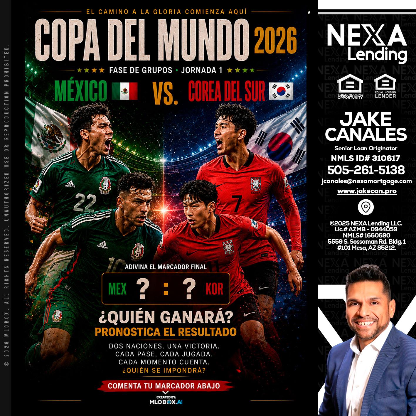COPA DEL MUNDO 2026 - Jake Canales -Senior Loan Originator
