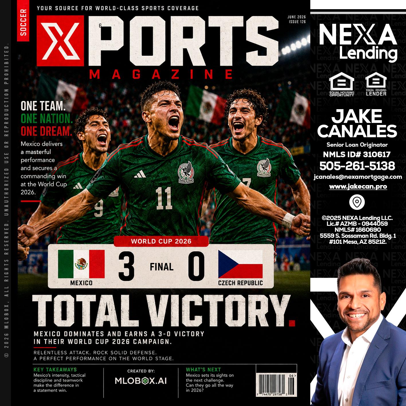 World Cup 2026 MEX 1-0 CZECH - Jake Canales -Senior Loan Originator