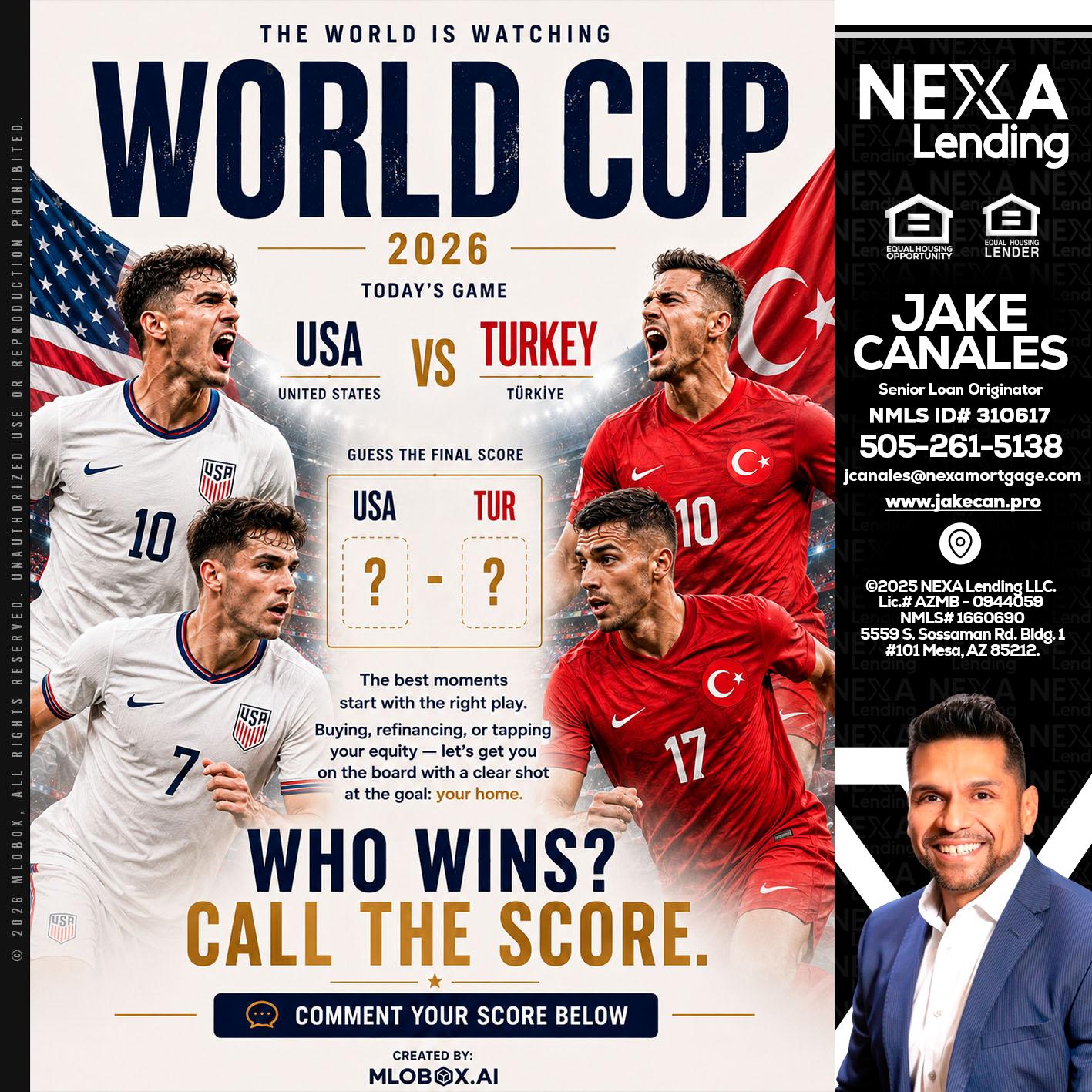 WHOS GONNA WIN? - Jake Canales -Senior Loan Originator