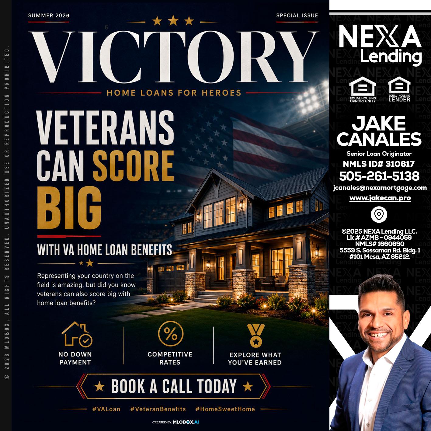 VICTORY - Jake Canales -Senior Loan Originator