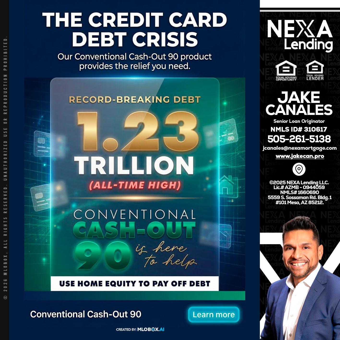THE CREDIT CARD - Jake Canales -Senior Loan Originator