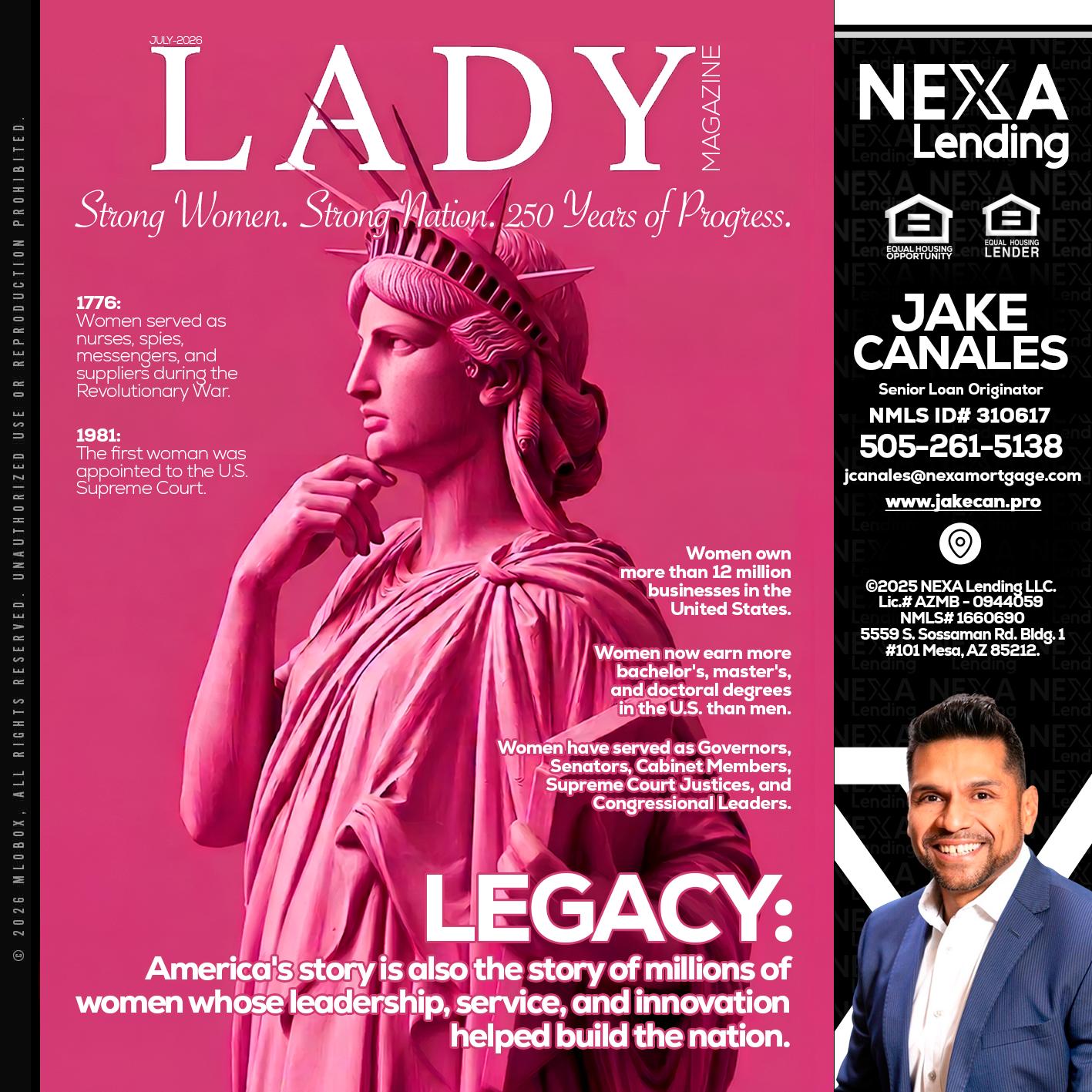 LADY LIBERTY! - Jake Canales -Senior Loan Originator