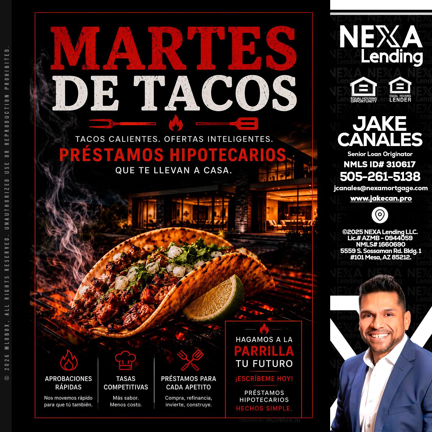 martes de tacos - Jake Canales -Senior Loan Originator