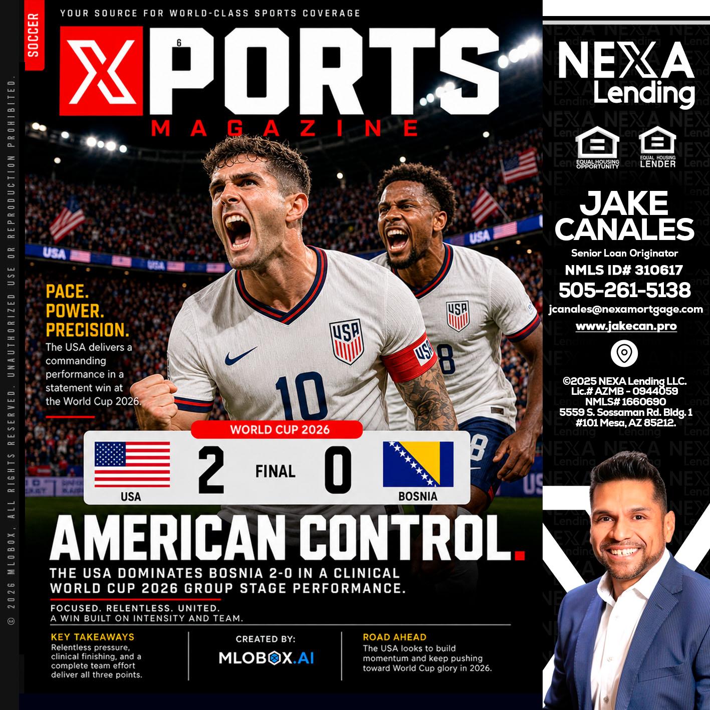 AMERICAN CONTROL - Jake Canales -Senior Loan Originator