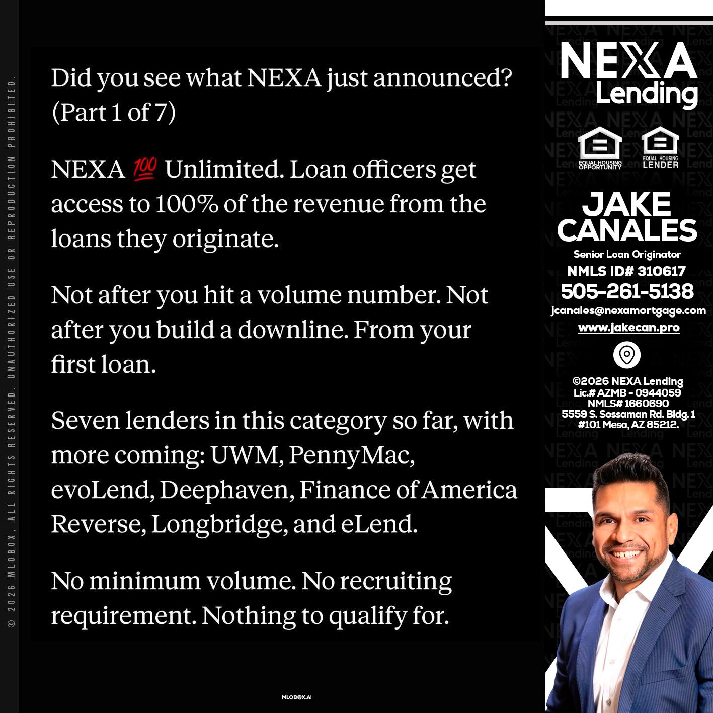 DID YOU KNOW - Jake Canales -Senior Loan Originator