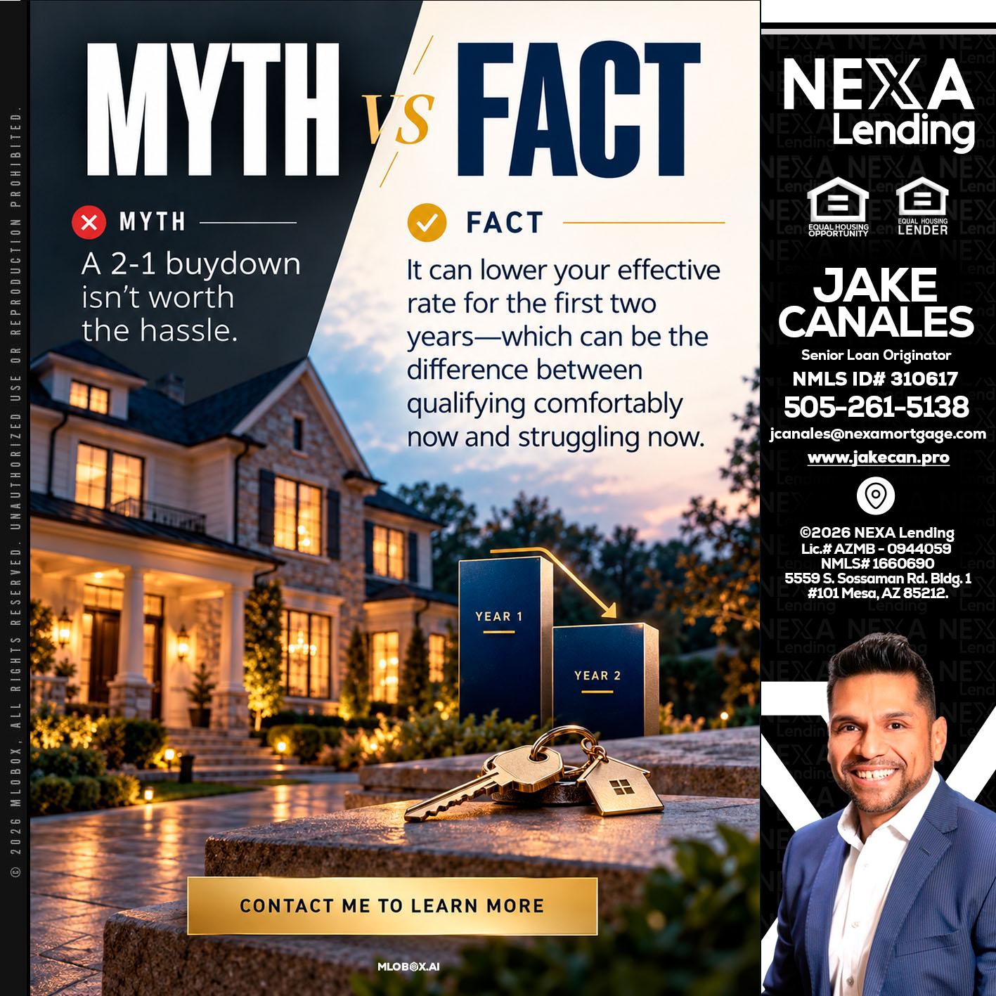 MYTH VS FACT - Jake Canales -Senior Loan Originator